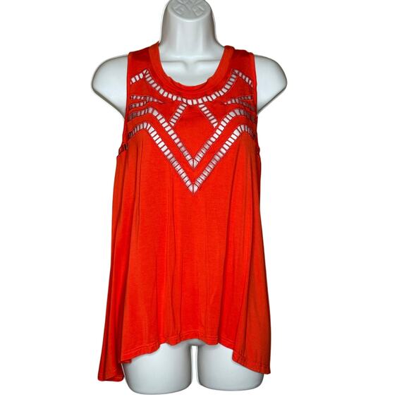 POL Tops - Pol Red Orange Tank Tunic Top S NWOT